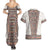 Danmark Traditional Patern with Daisy Couples Matching Summer Maxi Dress and Hawaiian Shirt Danish Patern Simple Style