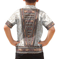 Danmark Traditional Patern with Daisy Family Matching Long Sleeve Bodycon Dress and Hawaiian Shirt Danish Patern Simple Style