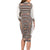 Danmark Traditional Patern with Daisy Family Matching Long Sleeve Bodycon Dress and Hawaiian Shirt Danish Patern Simple Style