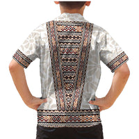 Danmark Traditional Patern with Daisy Family Matching Mermaid Dress and Hawaiian Shirt Danish Patern Simple Style
