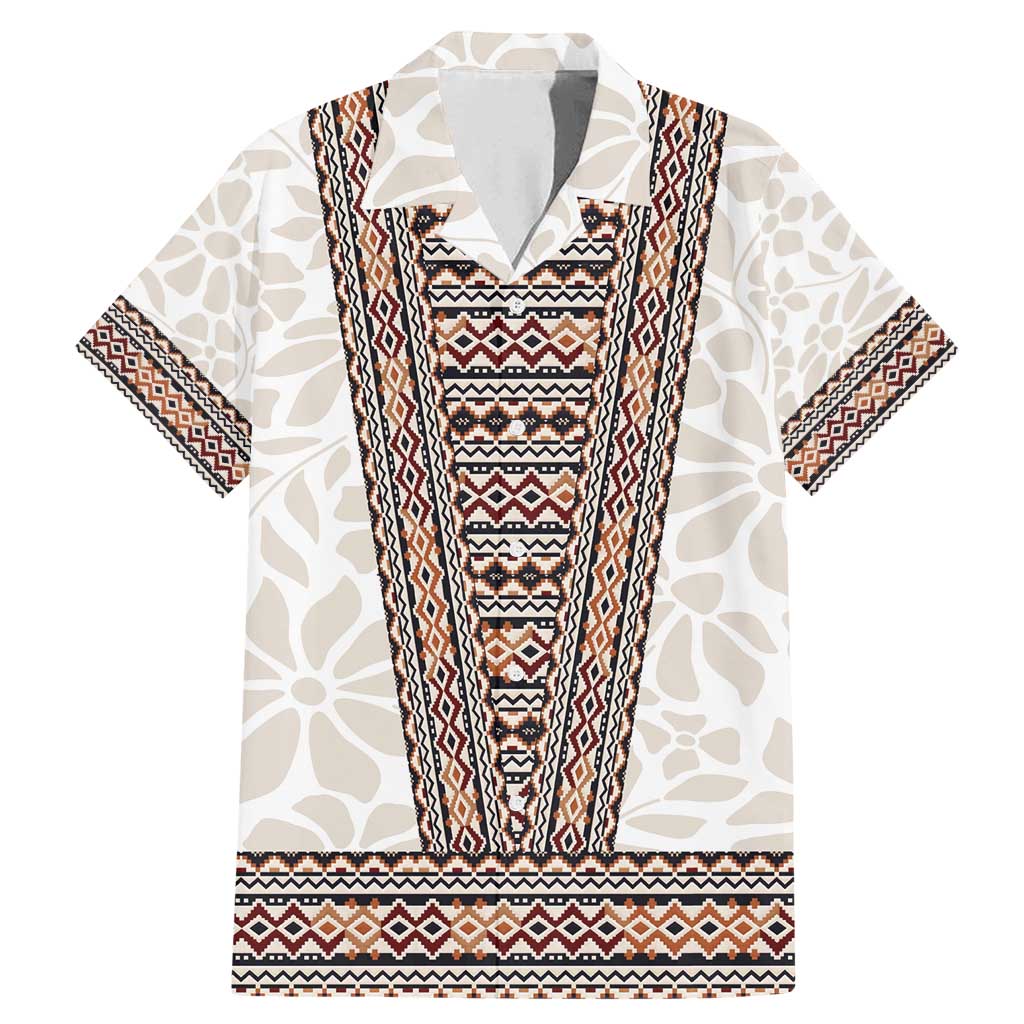Danmark Traditional Patern with Daisy Family Matching Mermaid Dress and Hawaiian Shirt Danish Patern Simple Style