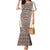 Danmark Traditional Patern with Daisy Family Matching Mermaid Dress and Hawaiian Shirt Danish Patern Simple Style