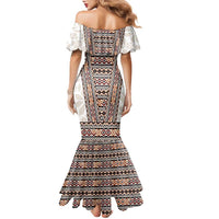 Danmark Traditional Patern with Daisy Family Matching Mermaid Dress and Hawaiian Shirt Danish Patern Simple Style