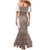 Danmark Traditional Patern with Daisy Family Matching Mermaid Dress and Hawaiian Shirt Danish Patern Simple Style