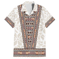 Danmark Traditional Patern with Daisy Family Matching Off The Shoulder Long Sleeve Dress and Hawaiian Shirt Danish Patern Simple Style