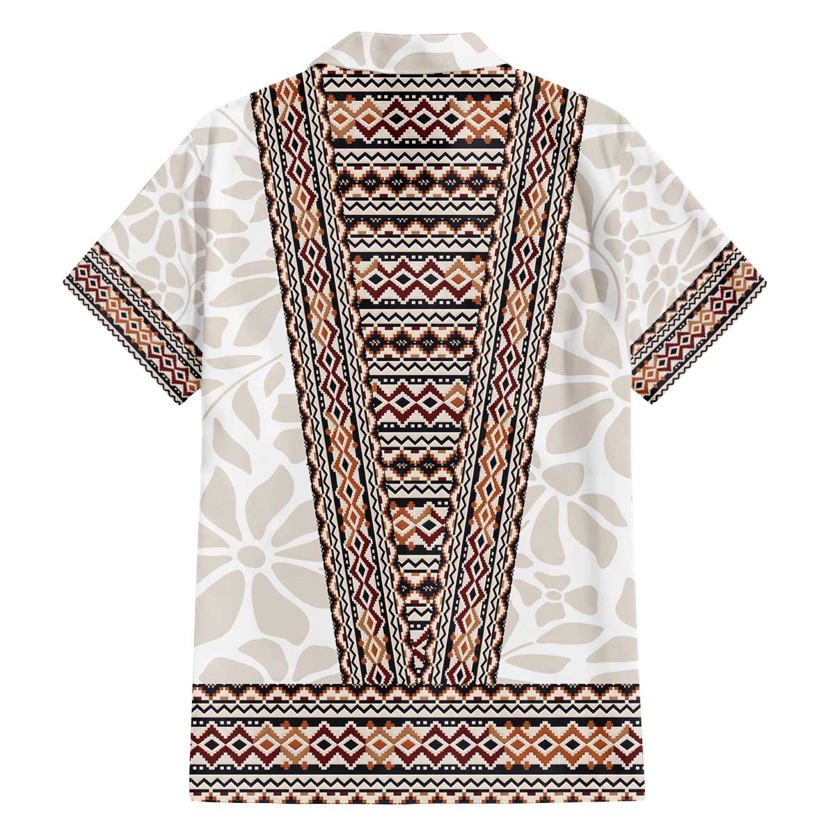 Danmark Traditional Patern with Daisy Family Matching Off The Shoulder Long Sleeve Dress and Hawaiian Shirt Danish Patern Simple Style