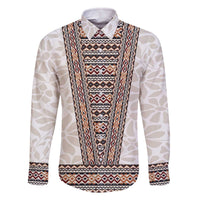Danmark Traditional Patern with Daisy Family Matching Off The Shoulder Long Sleeve Dress and Hawaiian Shirt Danish Patern Simple Style
