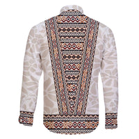 Danmark Traditional Patern with Daisy Family Matching Off The Shoulder Long Sleeve Dress and Hawaiian Shirt Danish Patern Simple Style