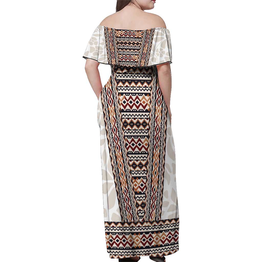 Danmark Traditional Patern with Daisy Family Matching Off Shoulder Maxi Dress and Hawaiian Shirt Danish Patern Simple Style