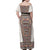 Danmark Traditional Patern with Daisy Family Matching Off Shoulder Maxi Dress and Hawaiian Shirt Danish Patern Simple Style