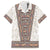 Danmark Traditional Patern with Daisy Family Matching Off Shoulder Short Dress and Hawaiian Shirt Danish Patern Simple Style