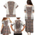 Danmark Traditional Patern with Daisy Family Matching Puletasi and Hawaiian Shirt Danish Patern Simple Style