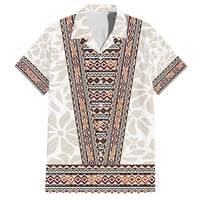 Danmark Traditional Patern with Daisy Family Matching Puletasi and Hawaiian Shirt Danish Patern Simple Style