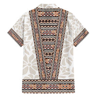 Danmark Traditional Patern with Daisy Family Matching Puletasi and Hawaiian Shirt Danish Patern Simple Style