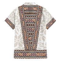 Danmark Traditional Patern with Daisy Family Matching Short Sleeve Bodycon Dress and Hawaiian Shirt Danish Patern Simple Style