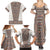 Danmark Traditional Patern with Daisy Family Matching Summer Maxi Dress and Hawaiian Shirt Danish Patern Simple Style