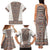 Danmark Traditional Patern with Daisy Family Matching Tank Maxi Dress and Hawaiian Shirt Danish Patern Simple Style