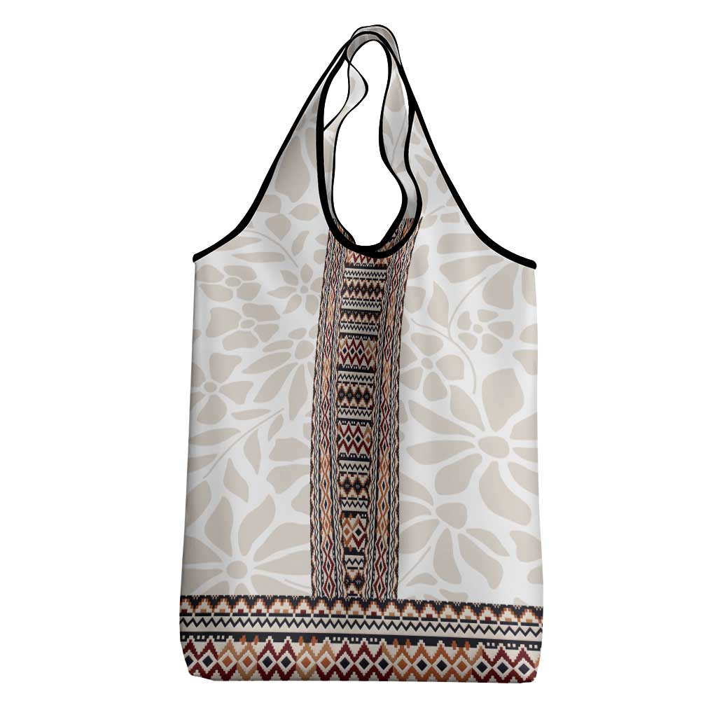 Danmark Traditional Patern with Daisy Grocery Bag Danish Patern Simple Style