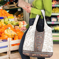 Danmark Traditional Patern with Daisy Grocery Bag Danish Patern Simple Style