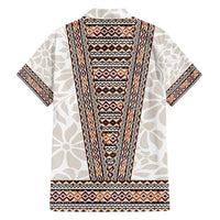 Danmark Traditional Patern with Daisy Hawaiian Shirt Danish Patern Simple Style