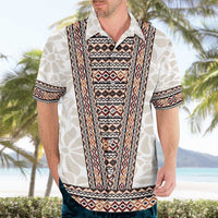 Danmark Traditional Patern with Daisy Hawaiian Shirt Danish Patern Simple Style