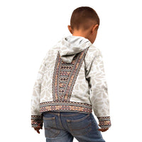 Danmark Traditional Patern with Daisy Kid Hoodie Danish Patern Simple Style