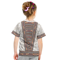 Danmark Traditional Patern with Daisy Kid T Shirt Danish Patern Simple Style