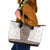 Danmark Traditional Patern with Daisy Leather Tote Bag Danish Patern Simple Style