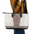 Danmark Traditional Patern with Daisy Leather Tote Bag Danish Patern Simple Style