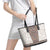 Danmark Traditional Patern with Daisy Leather Tote Bag Danish Patern Simple Style