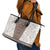 Danmark Traditional Patern with Daisy Leather Tote Bag Danish Patern Simple Style