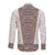 Danmark Traditional Patern with Daisy Long Sleeve Button Shirt Danish Patern Simple Style