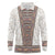 Danmark Traditional Patern with Daisy Long Sleeve Polo Shirt Danish Patern Simple Style
