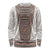 Danmark Traditional Patern with Daisy Long Sleeve Shirt Danish Patern Simple Style