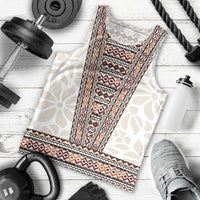 Danmark Traditional Patern with Daisy Men Tank Top Danish Patern Simple Style