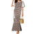 Danmark Traditional Patern with Daisy Mermaid Dress Danish Patern Simple Style