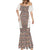 Danmark Traditional Patern with Daisy Mermaid Dress Danish Patern Simple Style