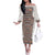 Danmark Traditional Patern with Daisy Off The Shoulder Long Sleeve Dress Danish Patern Simple Style