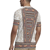 Danmark Traditional Patern with Daisy Rugby Jersey Danish Patern Simple Style