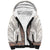 Danmark Traditional Patern with Daisy Sherpa Hoodie Danish Patern Simple Style