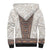 Danmark Traditional Patern with Daisy Sherpa Hoodie Danish Patern Simple Style