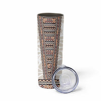 Danmark Traditional Patern with Daisy Skinny Tumbler Danish Patern Simple Style