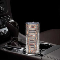 Danmark Traditional Patern with Daisy Skinny Tumbler Danish Patern Simple Style