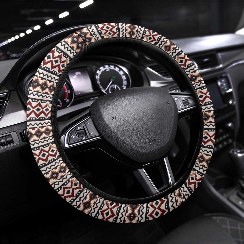 Danmark Traditional Patern with Daisy Steering Wheel Cover Danish Patern Simple Style