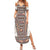 Danmark Traditional Patern with Daisy Summer Maxi Dress Danish Patern Simple Style