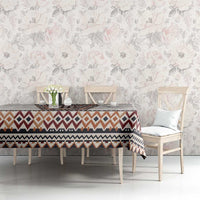 Danmark Traditional Patern with Daisy Tablecloth Danish Patern Simple Style