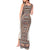Danmark Traditional Patern with Daisy Tank Maxi Dress Danish Patern Simple Style