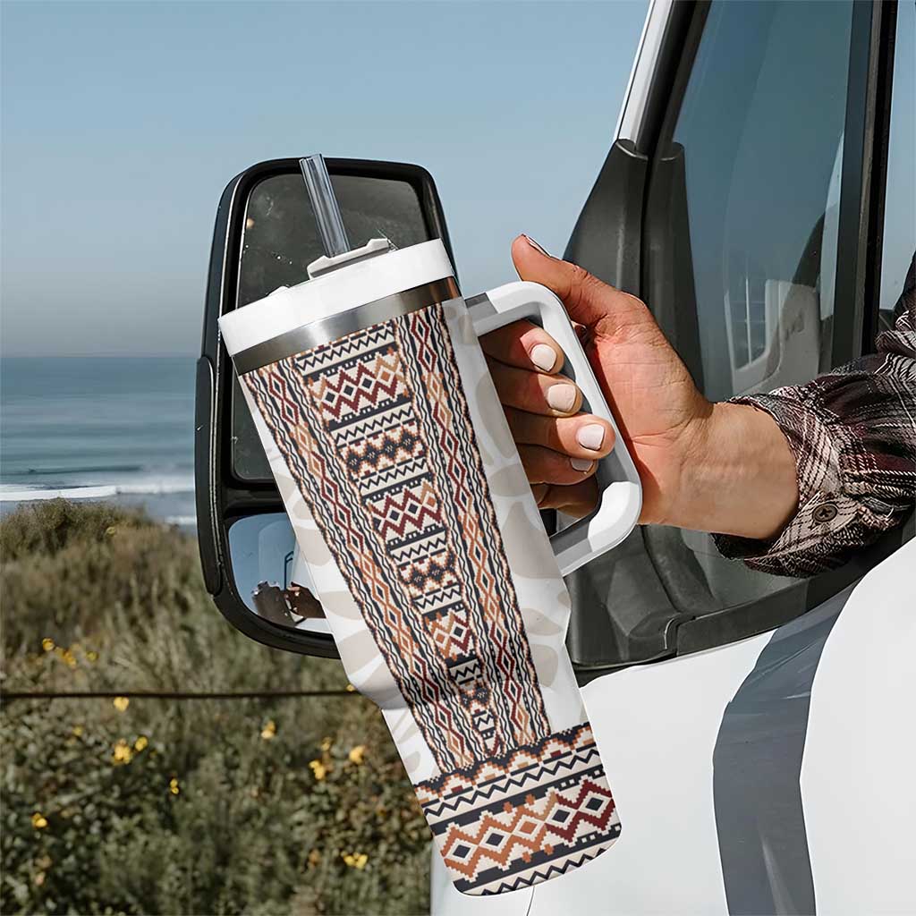 Danmark Traditional Patern with Daisy Tumbler With Handle Danish Patern Simple Style