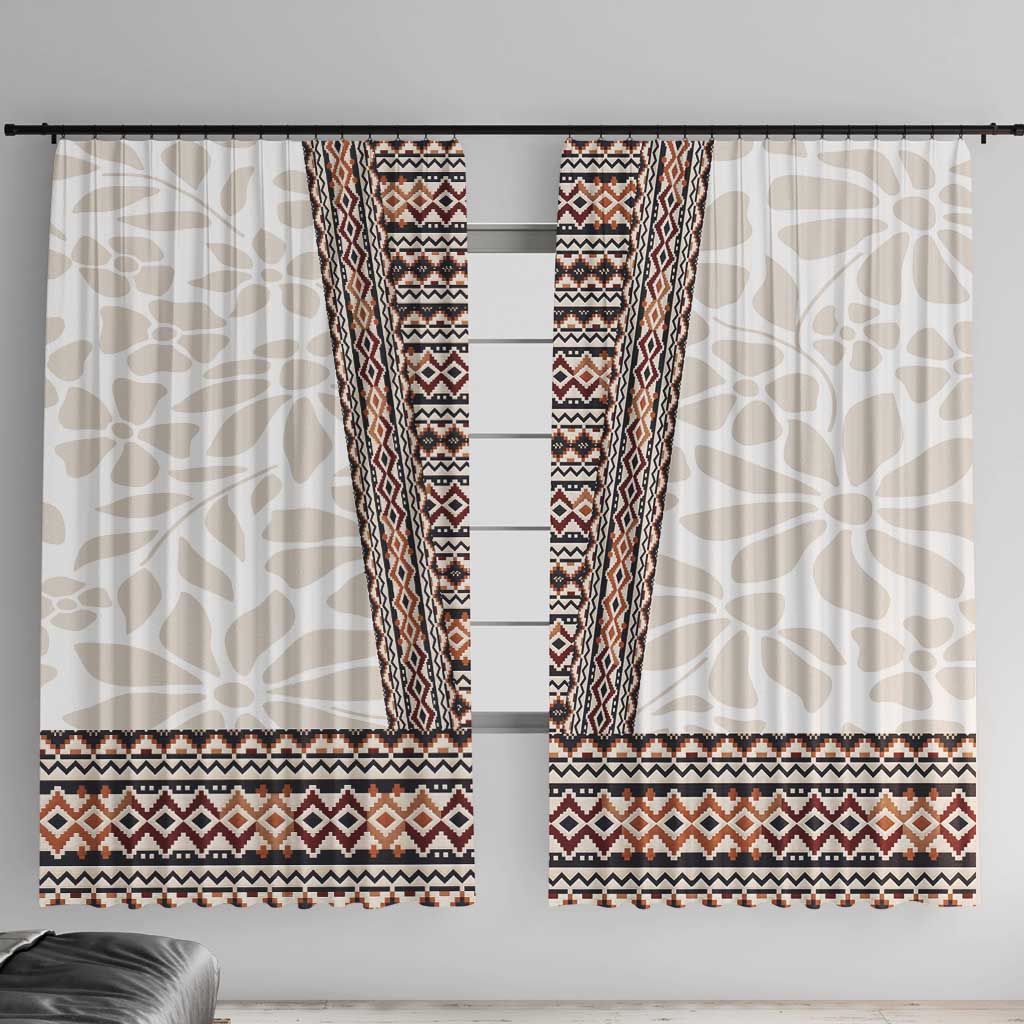 Danmark Traditional Patern with Daisy Window Curtain Danish Patern Simple Style