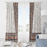 Danmark Traditional Patern with Daisy Window Curtain Danish Patern Simple Style